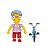 Boneco Milhouse The Simpsons 9cm com Bicicleta - Articulado e Licenciado Sunny Brinquedos - Imagem 2