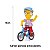 Boneco Milhouse The Simpsons 9cm com Bicicleta - Articulado e Licenciado Sunny Brinquedos - Imagem 5