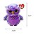 Pelúcia Coruja Owlivia Ty Beanie Boos Roxa e Fofinha com Bico Dourado - 14cm - Imagem 5