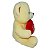 Urso de Pelúcia Creme 45cm com Coração Vermelho – Diga Eu Te Amo com Estilo Melito - Imagem 4