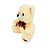 Pelúcia Charmosa com Detalhes Românticos – Urso Cappuccino com Laço Xadrez 33cm - Imagem 3