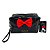 Necessaire Brilhosa da Minnie com Zíper Dourado, Alça de Mão e Design Exclusivo - Imagem 1