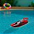 Lancha de Controle Remoto com Controle Completo – Super Boat com 2 Hélices e Design Vermelho/Preto - Imagem 2