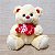 Urso de Pelúcia com 3 Corações Amo Você – Fofura para o Dia dos Namorados ou Dia das Mães - Imagem 5
