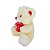 Urso de Pelúcia com 3 Corações Amo Você – Fofura para o Dia dos Namorados ou Dia das Mães - Imagem 3