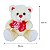 Urso de Pelúcia com 3 Corações Amo Você – Fofura para o Dia dos Namorados ou Dia das Mães - Imagem 6