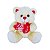 Urso de Pelúcia com 3 Corações Amo Você – Fofura para o Dia dos Namorados ou Dia das Mães - Imagem 1