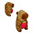 Capivara de Pelúcia com Morango Vermelho – Antialérgica e Perfeita para Presentear – 25cm - Imagem 1