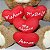 Urso de Pelúcia com 4 Corações e Frases de Amor – Macio e Fofo para Presente – 25cm - Imagem 4