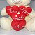 Urso de Pelúcia com 4 Corações e Frases de Amor – Macio e Fofo para Presente – 25cm - Imagem 4