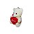 Ursinho de Pelúcia com Chaveiro e Coração Amor 11cm – Fofo e Perfeito para Presentear - Imagem 4