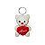 Ursinho de Pelúcia com Chaveiro e Coração Amor 11cm – Fofo e Perfeito para Presentear - Imagem 2