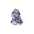 Gato de Pelúcia Cinza com Ovo Rosa 19cm Sentado S2 Toys Antialérgico e Fofo - Imagem 4