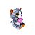 Gato de Pelúcia Cinza com Ovo Rosa 19cm Sentado S2 Toys Antialérgico e Fofo - Imagem 2