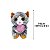 Gato de Pelúcia Cinza com Ovo Rosa 19cm Sentado S2 Toys Antialérgico e Fofo - Imagem 5