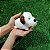 Chaveiro de Pelúcia Plush Cachorrinho Branco com Orelhas Marrons – Macio e Fofo para Mochila - Imagem 2