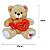 Urso Amor Cappuccino com 2 Corações para Presente Especial de Namorados - Imagem 5