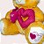 Urso de Pelúcia Caramelo com Corações Amor 32cm Pelúcia Fofa Dia dos Namorados - Imagem 4