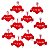 Kit 10 Corações de Pelúcia Eu Te Amo com Ventosa 11cm Sortidos Fizzy Toys - Imagem 1
