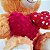 Urso de Pelúcia Caramelo com 2 Corações e Frase "Eu Te Amo" - Fizzy Toys - 33cm - Imagem 4