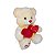 Urso de Pelúcia Creme com 2 Corações e Frase "Eu Te Amo" - Fizzy Toys - 33cm - Imagem 2