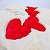 Almofada de Pelúcia Quadrada Amor com Corações 3D Vermelhos 35x35cm Fizzy Toys - Presente Romântico - Imagem 5