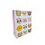 Sacola Presente Infantil 12 Animais Fofo Papel Cartão com Alça Prateada 32x26x10cm - Imagem 1