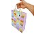 Sacola Presente Infantil Gatos Festa Aniversário Papel Cartão com Alça Dourada 32x26x10cm - Imagem 3