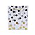 Sacola Presente Luxo Média 32x26cm Papel Cartão Branca com Bolinhas Douradas e Tag - Imagem 2