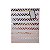 Sacola Presente Luxo Rosé Gold com Estampa Tribal Geométrica, Alça Dourada e Tag 32x26cm - Imagem 2