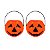 Kit com 2 Baldinhos de Abóbora Halloween 20cm – Ideal para Doces, Festas e Decoração - Imagem 1