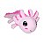 Axolote de Pelúcia Rosa 44cm Fizzy Toys – Macio, Seguro e Antialérgico - Imagem 3