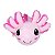Axolote de Pelúcia Rosa 44cm Fizzy Toys – Macio, Seguro e Antialérgico - Imagem 4