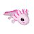 Axolote de Pelúcia Rosa 44cm Fizzy Toys – Macio, Seguro e Antialérgico - Imagem 2