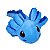 Axolote de Pelúcia Azul 44cm Fizzy Toys – Macio, Seguro e Antialérgico - Imagem 2