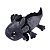Axolote de Pelúcia Fizzy Toys Cinza 44cm Macia Antialérgica Infantil - Imagem 4