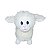 Ovelha de Pelúcia Fizzy Toys Creme Rechonchuda Fofa 33cm - Imagem 2