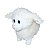 Ovelha de Pelúcia Fizzy Toys Creme Rechonchuda Fofa 33cm - Imagem 3