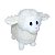 Ovelha de Pelúcia Fizzy Toys Creme Rechonchuda Fofa 33cm - Imagem 1