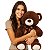 Urso de Pelúcia Grande 70cm Fizzy Toys Cor Chocolate com Lacinho - Imagem 5