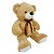 Urso de Pelúcia Grande 70cm Fizzy Toys Cor Cappuccino com Lacinho - Imagem 2