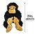 Macaco Gorila de Pelúcia Fizzy Toys Grande Preto com Detalhes Caramelo Super Fofo - Imagem 5