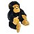 Macaco Gorila de Pelúcia Fizzy Toys Grande Preto com Detalhes Caramelo Super Fofo - Imagem 3