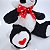 Urso Panda de Pelúcia 27cm – Com Laço Vermelho e Coração Bordado - Imagem 4