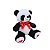 Urso Panda de Pelúcia 27cm – Com Laço Vermelho e Coração Bordado - Imagem 2