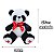 Urso Panda de Pelúcia 27cm – Com Laço Vermelho e Coração Bordado - Imagem 5