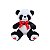Urso Panda de Pelúcia 27cm – Com Laço Vermelho e Coração Bordado - Imagem 1