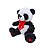 Urso Panda de Pelúcia 27cm – Com Lacinho Vermelho e Coração Bordado - Imagem 3