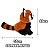 Panda Vermelho de Pelúcia 25cm Fofo com Cauda Listrada Realista - Imagem 5