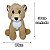Leoa de Pelúcia Safari 30cm Macia Olhos Bordados Presente Infantil - Imagem 5